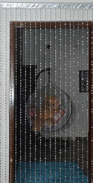 Yutiriti 213.36 cm (7 ft) PVC Room Darkening Door Curtain Single Curtain