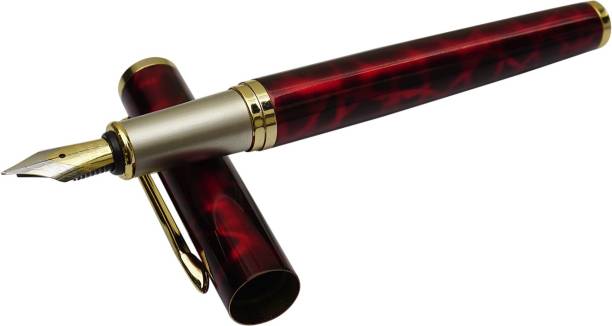auteur 950 Marble maroon Design Premium Metal Body Signature Series Perfect For Gifting Fountain Pen