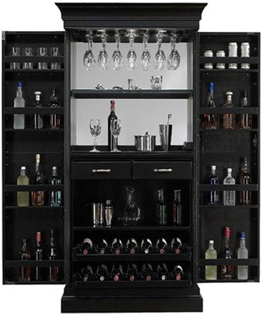 APRODZ Solid Wood Bar Cabinet