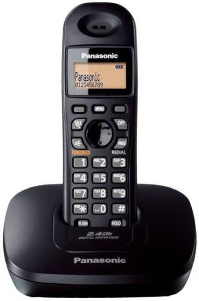 Panasonic KX-TG3611SXB Cordless Landline Phone (Black) Cordless Landline Phone