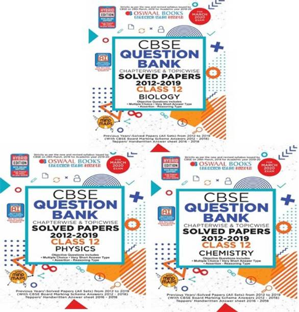 Oswal Xii Q B Physics Chemistry Biology Combo