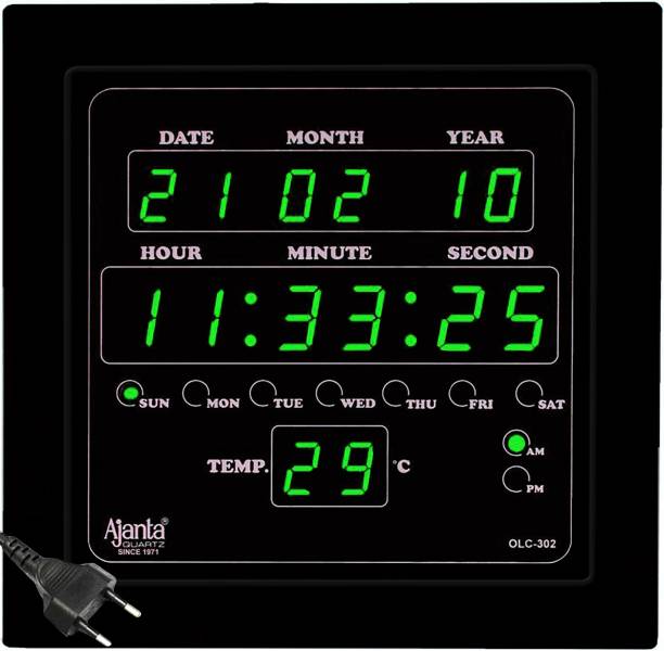 AJANTA Digital 25.4 cm X 25.4 cm Wall Clock