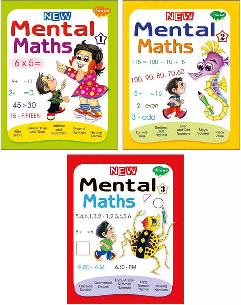 Mental Maths Books Level 1 2 3 Set Of 3