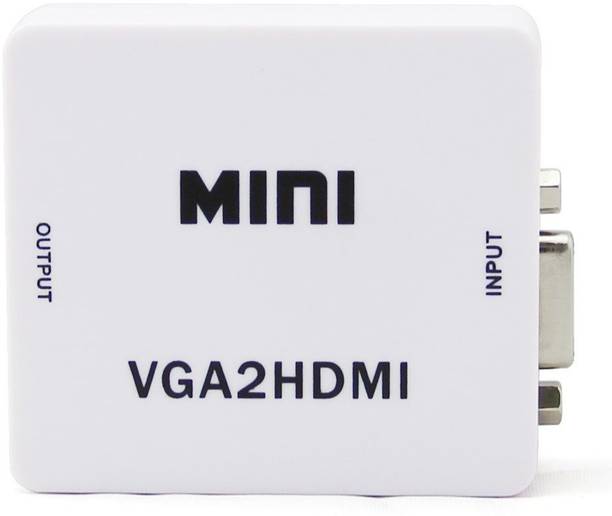 Mak World  TV-out Cable Mini VGA to HDMI 1080p Converter Adapter with 3.5mm Audio