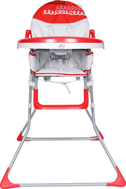 1st Step High Chair With 5 Point Safety Harness-Red