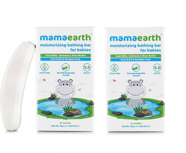 Mamaearth Bathing Bar for Babies - Pack of 4