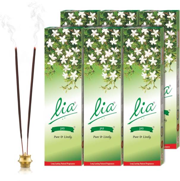 Lia Jas Pack Of 6 With Jasmine, Fresh, Floral, Earthy Fragrances