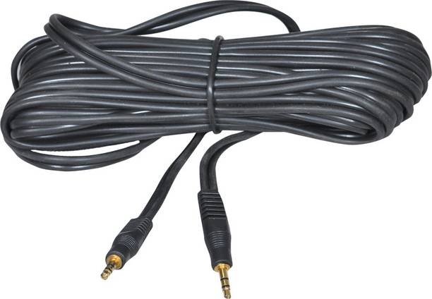 Crystonics AUX Cable 10 m 10 Meter Stereo AUX 3.5 mm Male Audio Cable