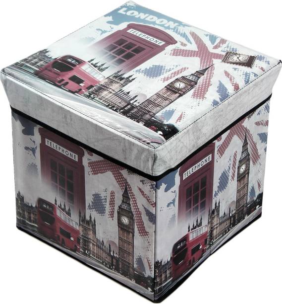 GTC Portable & Foldable Laundry Box Folding/Sitting 30X30X30cm Stool