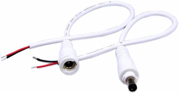 RIVER FOX 10 Pairs DC Power Cable 2.1 x 5.5mm (Male & F...