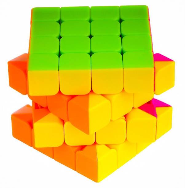 Authfort 4x4x4 Stickerless Magic Rubick Cube with Adjustable Tightness CB27