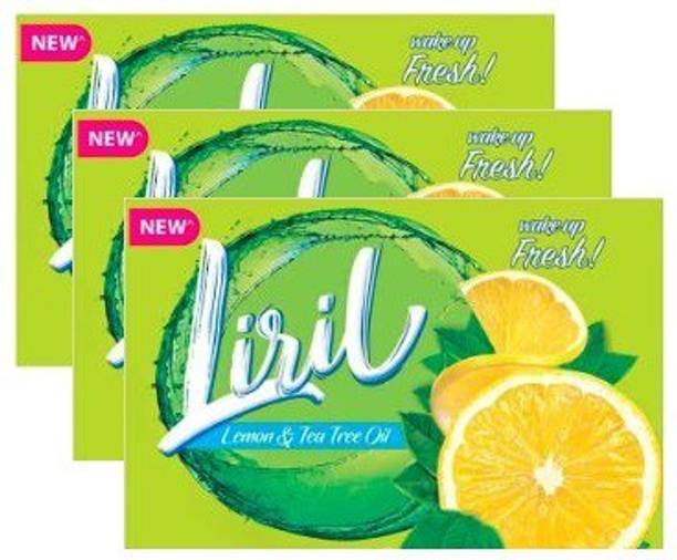 Liril लेमन एंड टीट्री ऑइल सोप 3x75 (पैक ऑफ 3)