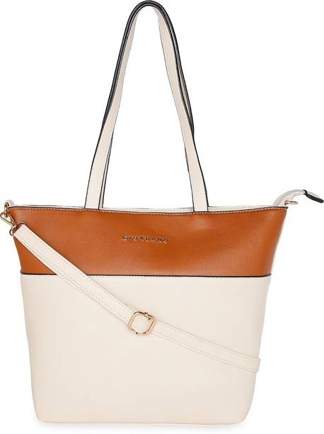 Women Brown, Beige Tote - Extra Spacious