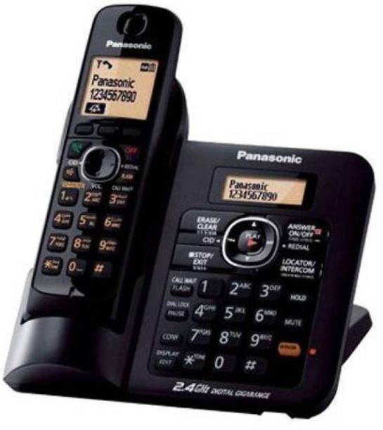 Panasonic Kx-Tg3811sxm Cordless Landline Phone (Black) ...