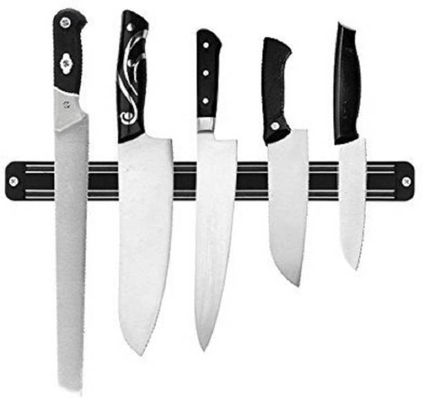 Cpixen Stainless Steel Magnetic Knife Bar with Multipurpose Use as Knife Holder, Knife Rack, Knife Strip, Kitchen Utensil Holder, Tool Holder, Art Supply Organizer & Home Organizer Kitchen Organiser Magnet Pack of 1