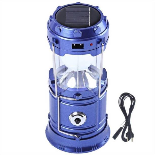 GoodsBazaar XF 5800T 6 + 1 LED Solar Emergency Light Lantern, USB Mobile Charging 2 Power Source Solar, Lithium Battery (Color Will Be As Per Stock) Solar Light Set