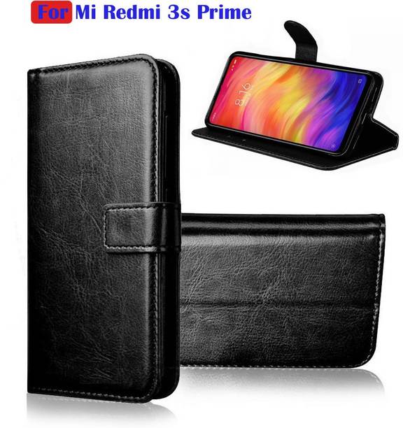 FARMAISH Flip Cover for Mi Redmi 3S Prime
