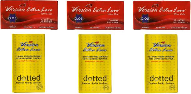 Version Male Condom 3 Extra Love Ultra Condom