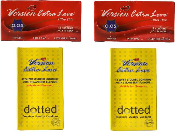 Version Male Condom 2 Extra Love Ultra Condom