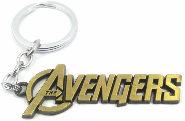 RVM Toys Avengers Logo Keychain Bronze Color Key Chain for Car Bike Men Women Key Ring Key Chain