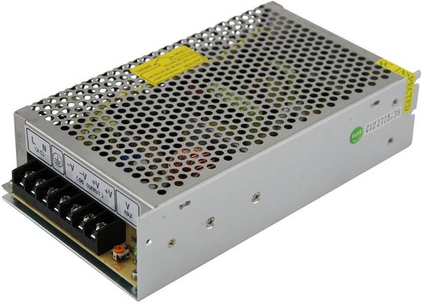 Kebilshop 24 Volt 5Amp DC switching Power Supply,Metal body For CCTV Camera. 120 Watts Computer PSU with 7 SATA Cables