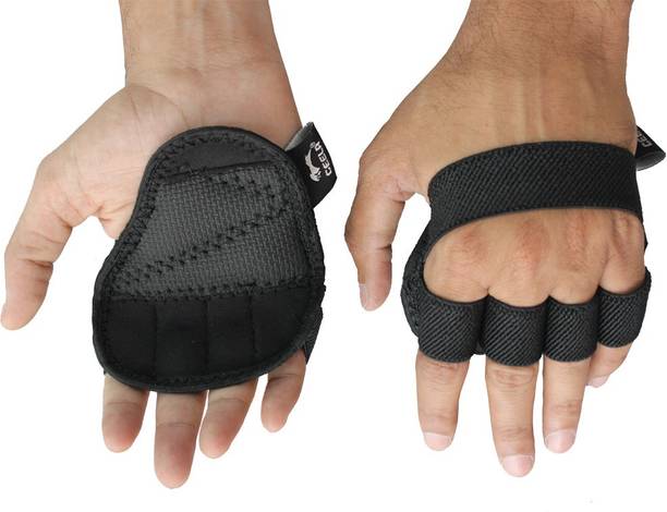 CEELA Weight Lifting Gym Grips Pads Hand Training Bar Straps Wrap Glove Gym & Fitness Gloves