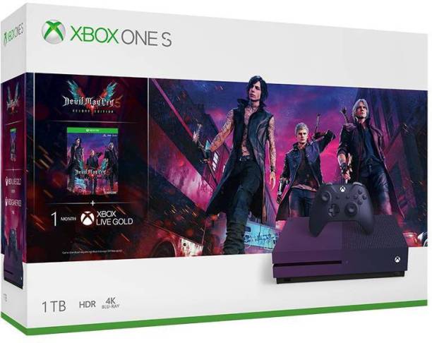 MICROSOFT Xbox One S 1 TB with Devil May Cry 5 Deluxe E...
