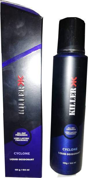 KILLER CYCLONE Deodorant Spray  -  For Men & Women