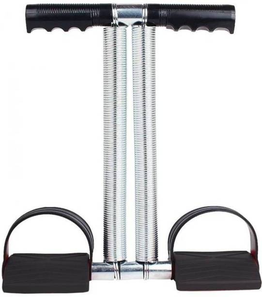 Shopeleven Double Spring Tummy Trimmer For Weight Loss (Black) एब व्यायाम करने वाला