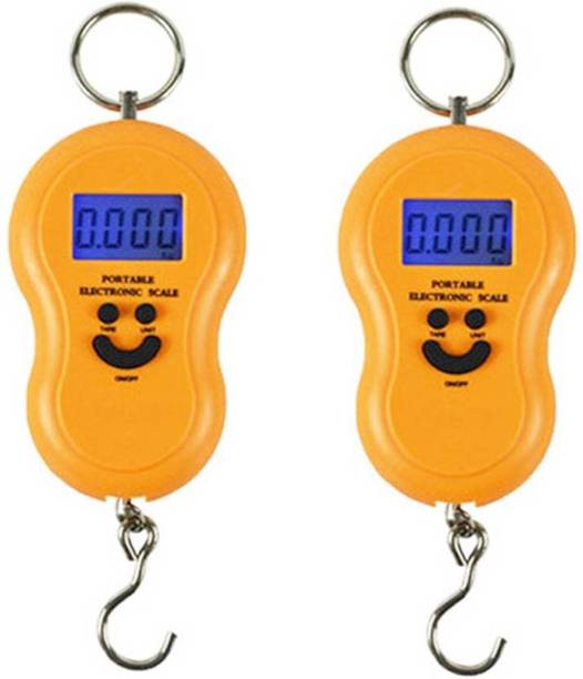 StealODeal Orange Luggage Weighing Scale Capacity 50 Kg (Pack of 2) Balance Scale