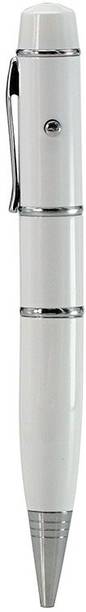 Nexshop High Speed LED's Laser Light Multifunction Pen Shape U Disk USB Flash Drive 4 GB Pen Drive Compatible with Gaming Console, Desktop Computer, Audio Player, Television, Laptop USB 2.0 Metal Case