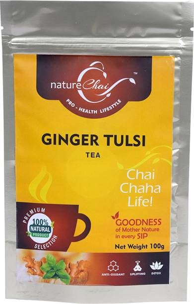 Nature Chai Ginger Tulsi Tea Ginger, Tulsi Tea Pouch