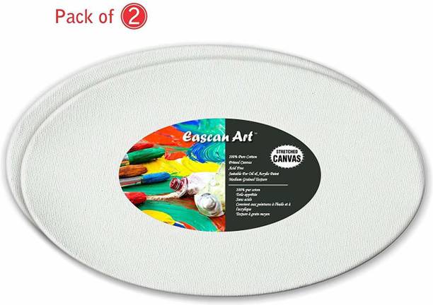 Eascan Art 12" x 16" Cotton Acid Free Pre Stretched Canvas (Set of 2)