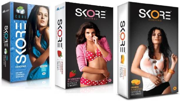 SKORE Condom For Honeymoon Pack Condom