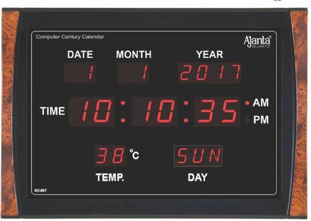 AJANTA Digital 29.5 cm X 3.2 cm Wall Clock