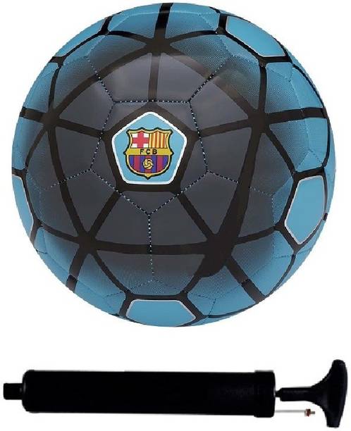 AkshMall Kit of Blue Football (Size-5) with Air Pump & Needle Football Kit