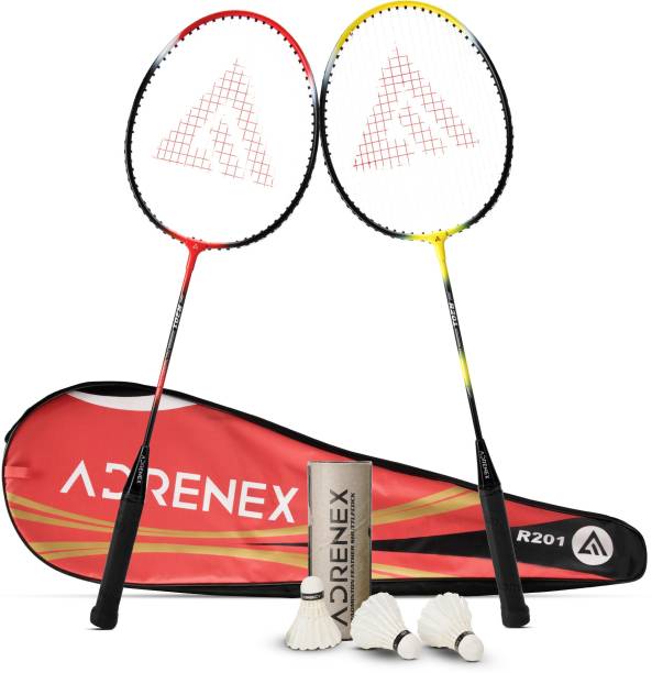 Adrenex by Flipkart R201 Combo - 2 Badminton Racquet with Shuttle Badminton Kit