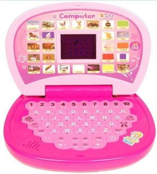 KRISHNA Educational Computer With Led Screen mini laptop Toy For Kids