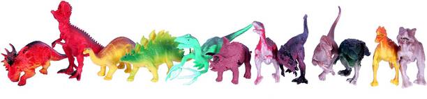 Haulsale Realistic Dinosaur Figures Playset Rubber Wild Animal Dinosaur Toys -44
