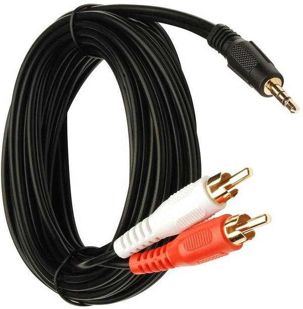 Fedus RCA Audio Video Cable 5 m New 5m 3.5 mm Jack Male to 2 RCA Male Cable AV Audio Video Cable TV