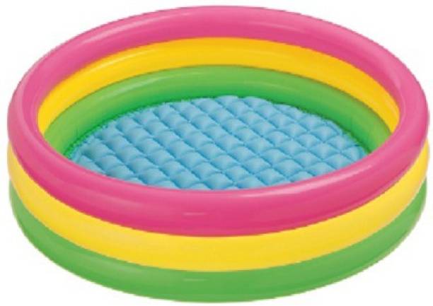 SHREEJI GIFT 2 Ft Kids Swimming Bath Tub (Pink, Green, Yellow)