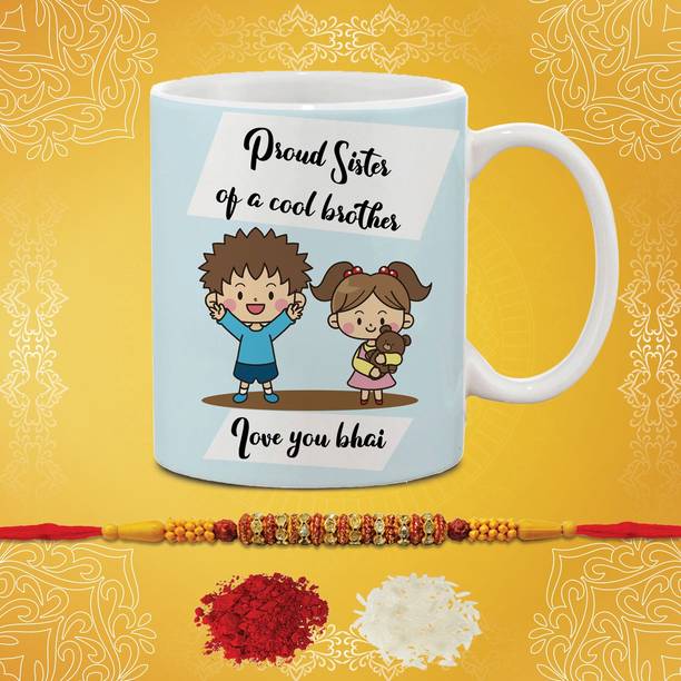 Designer RAKHICOMBO00153 Mauli Thread Rakhi, Mug Set by Flipkart SmartBuy