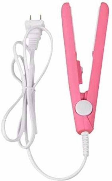 Zeom ®Women Mini Hair straightener Pink Ceramic Straightening Curling Styling Tools Hair Straightener