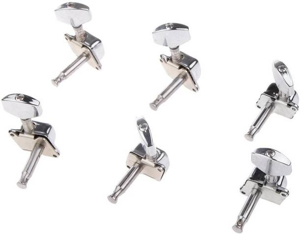 BOLT 6pcs Semiclosed Tuners Tuning Pegs with Accs for Electric Acoustic Guitars Manual Analog Tuner