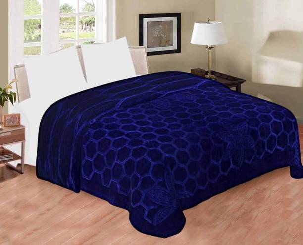 Deeksha Geometric Double Mink Blanket for  Heavy Winter