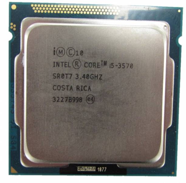 Intel i5 3570 3.4 GHz Upto 4 GHz LGA 1155 Socket 4 Cores 4 Threads 8 MB Smart Cache Desktop Processor