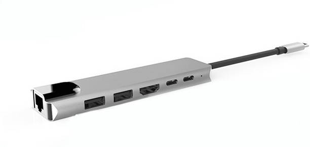 Tobo HDMI Adapter 0.5 m Hub with Ethernet, 4K HDMI, 2 USB 3.0 Ports,USB C Power Adapter