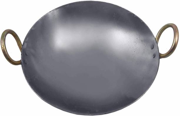 HARISH PURE IRON KADAI / LOKHA / LOKHAND Kadhai 22 cm diameter 1.5 L capacity