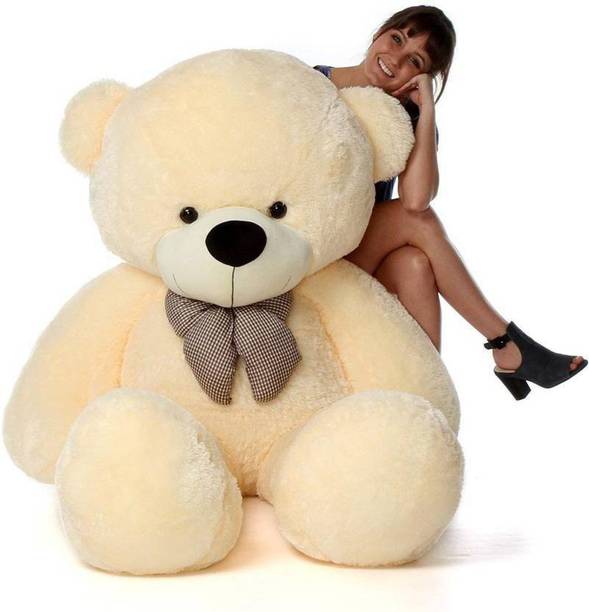 Omex 5 Feet Teddy Bear Soft Toys For Someone Special Gift-152 Cm (Cream)  - 152 cm