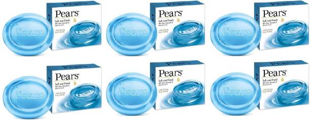 Pears Soft & Fresh Soap Bar : 100 gms (Pack of 6)